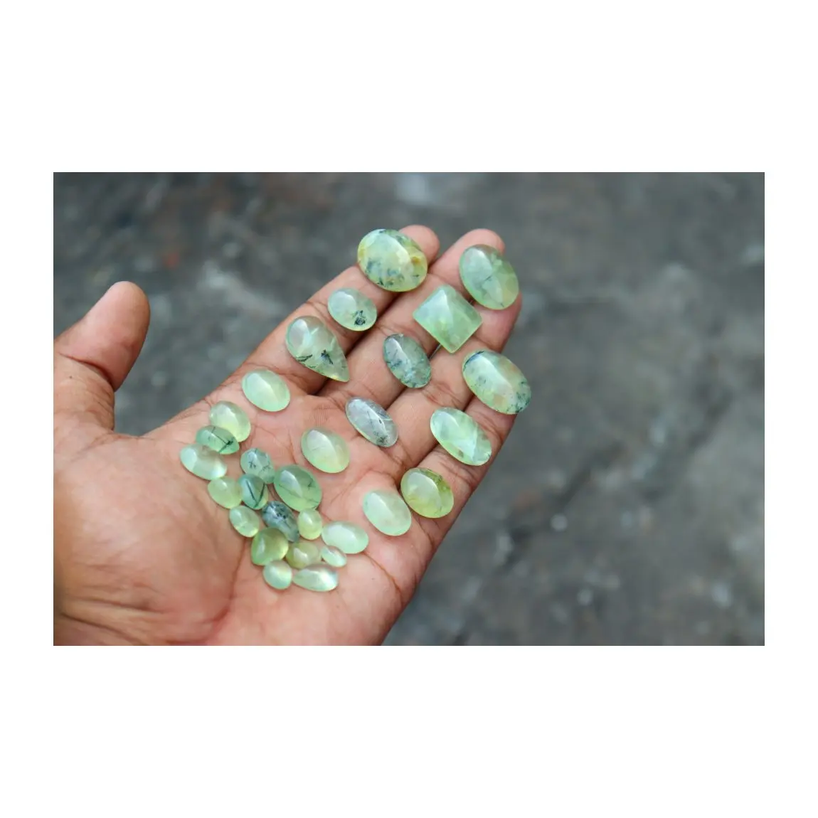 Top Quality Perenaite Natural Gemstone Jewellery Making With Customized