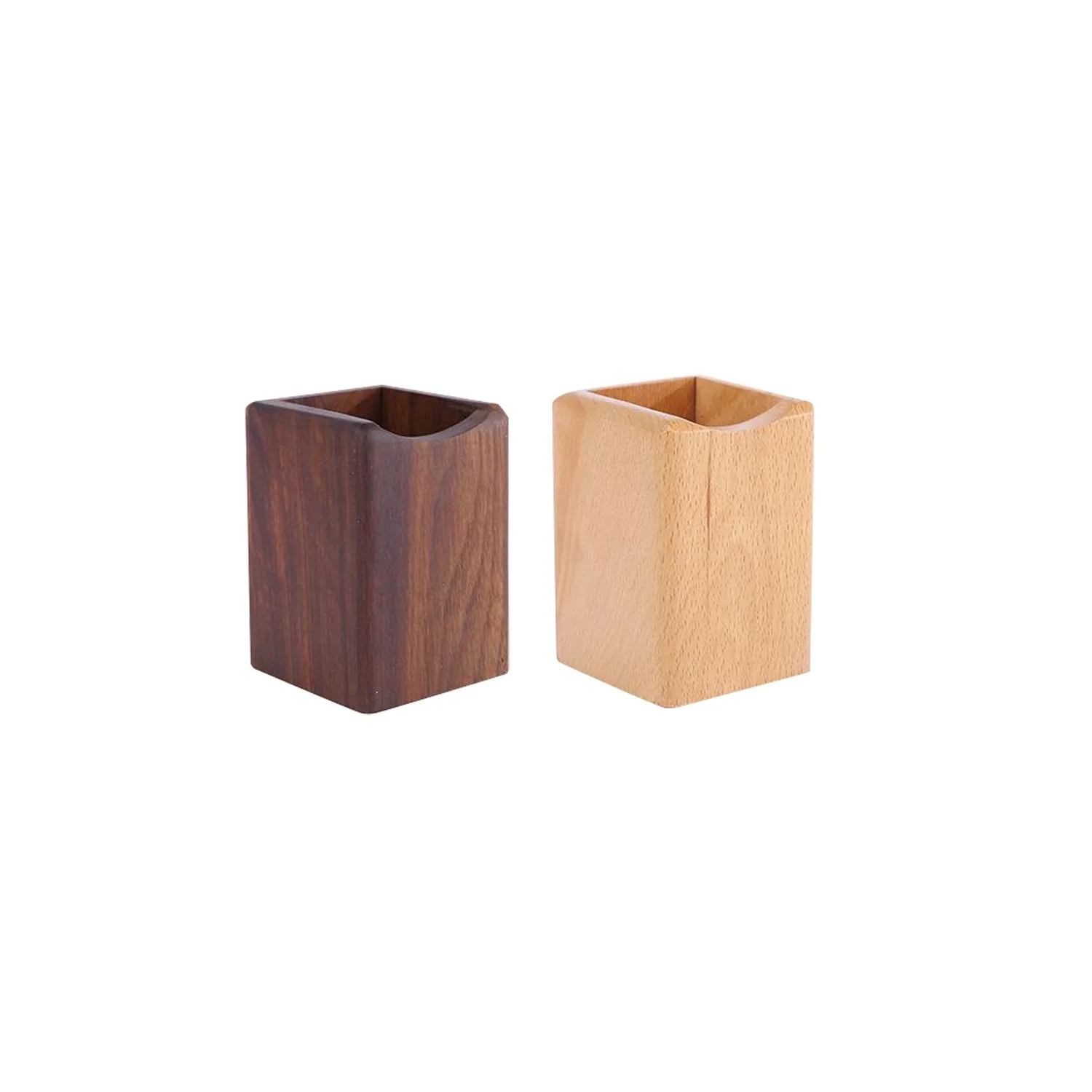 Latest Design Natural Wooden Pen Holder For Countertop Tableware