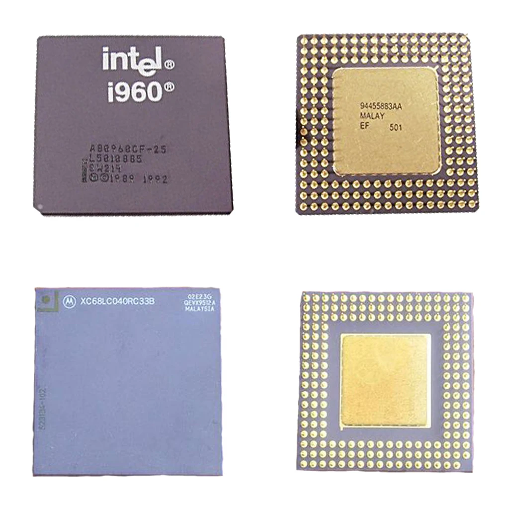 Intel 486 And 386 Cpu Ceramic Processors Scrap Ceramic Cpu Processor