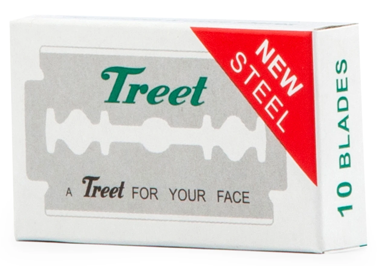 Treet New Steel 200 Double Edge Razor Blades Hanging Card Type Buy