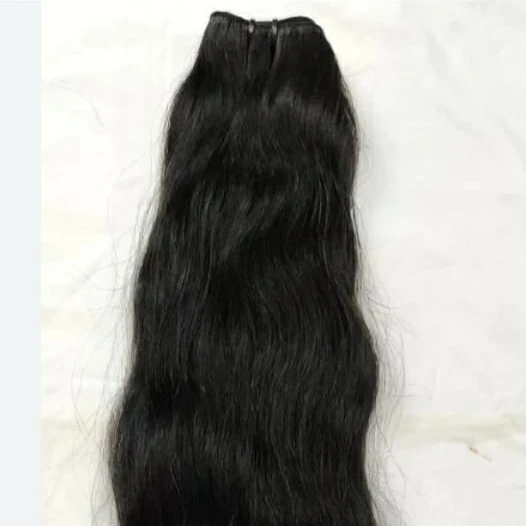 Single Donor Unprocessed Raw Hair Indian Natural Wavy Temple Hair Buy