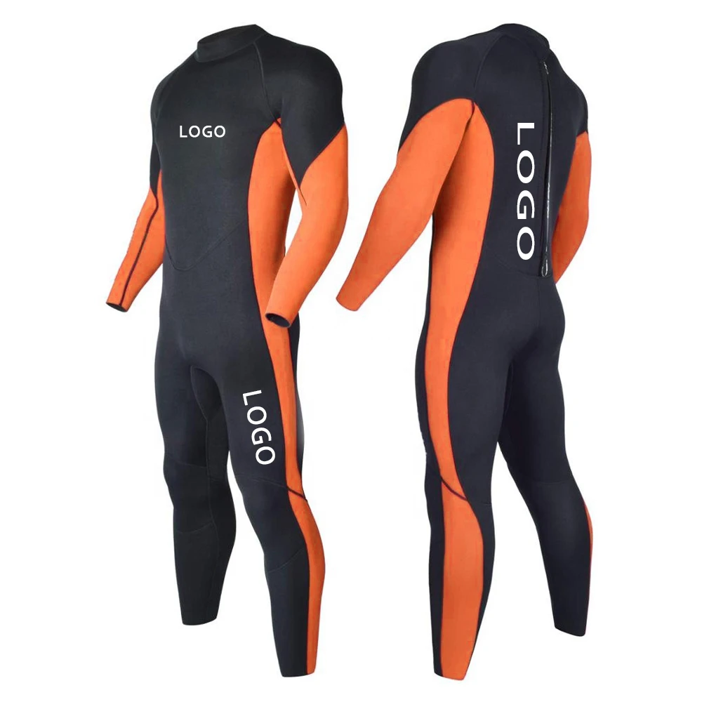 Custom High Quality Chest Zip Wet Suit Super Stretch Diving Suit Mens