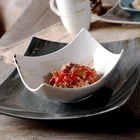 elegant nordic restaurant used crockery ceramic plate dinner set porcelain dinnerware