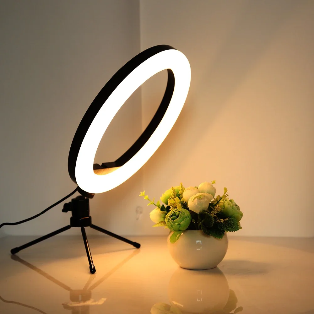 Inch Photography Led Selfie Ring Light Cm Dimmable Camera Phone