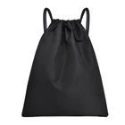 Polyester Drawstring Backpack Multipurpose Sport Fabric String Bag