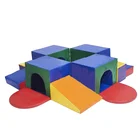 Customized kids sliding and climbing soft play toys indoor