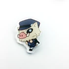 High Quality Lapel Star Clear Acrylic Charm Pins Badge