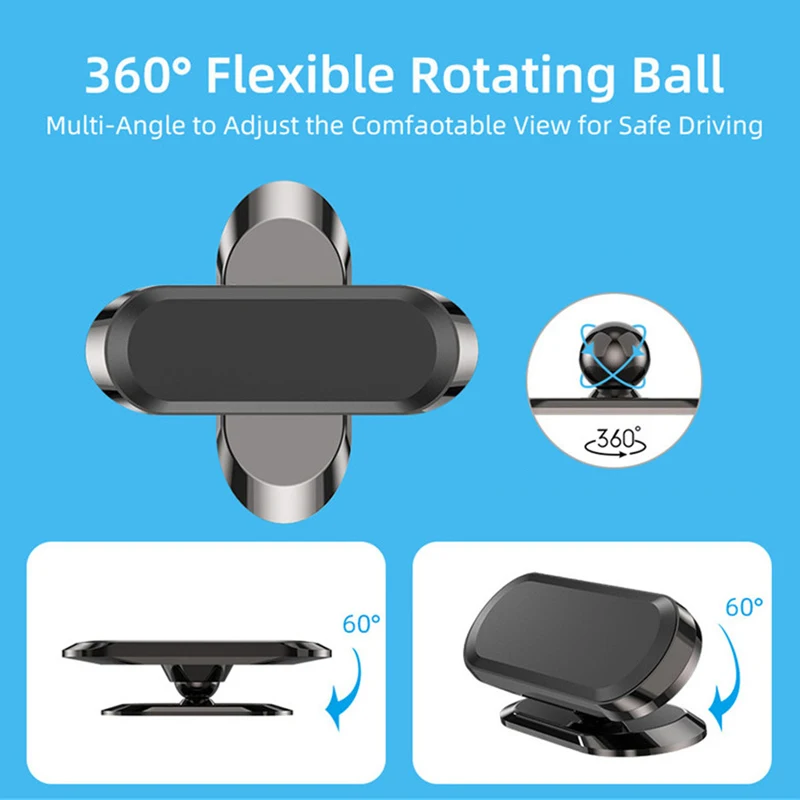 Super Strong 8 PCS Magnetic 360 Rotating Car Phone Holder For iPhone 14 13 12 Pro Max Magnet GPS Car Support Mount