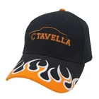 On Sale Custom Top Quality 3D Embroidery Fire Logo 6 Panel Wave Pattern Baseball Cap For Men