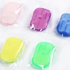 Liquid Wholesale Travel Out Portable Water Soluble Hand Washing Paper Sheet Mini Soap Multicolor Boxed Cleaning Supplies