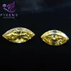 Factory Price Support Online Sell Yellow Color Marquise Cut Moissanite