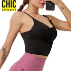 Wholesale Quick Dry Running Yoga Workout Sport Wear Fitness Tank Top Women Gym Sex Yoga Bra
