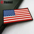 Customized 3d applique arm national USA flags embroidery patch