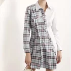 New fashion clothes women Autumn Winter style Oblique placket dress