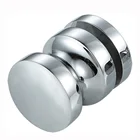 Shower Glass Door Single Sided Fitting Brass Chrome Handle Knobs And Pulls