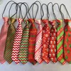 Wholesale New Christmas Tie With Elastic Cord Kids Necktie For Christmas Event