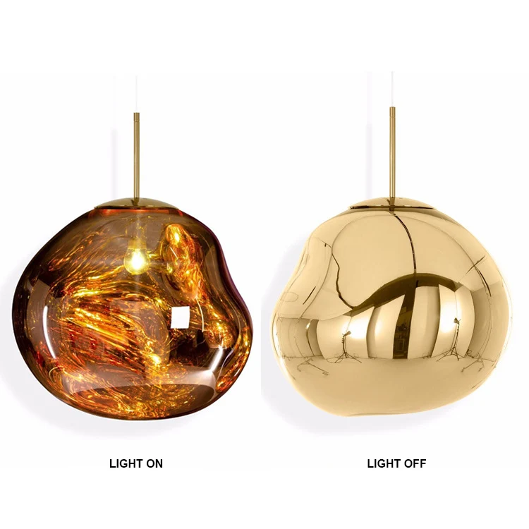 Modern hanging colorful glass pendant lamp designer acrylic pendant light for living room Shop Cafe Dining Room