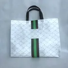 PP laminated non woven high fashion designer reusable custom shopping tote cloth shoes bag