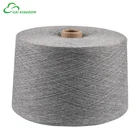 Leading manufacturer conical cone waxed 100% recycled cotton polyester blended yarn for knitting socks