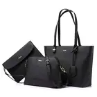 LOVEVOOK PU Leather Women Tote 3 PCS Bags Set Purse and Handbags Crossbody Ladies Hand Bags