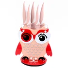 acrylic stand knife stainless steel knives carton design owl block knives kitchen set