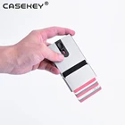 Casekey Extra Thin RFID Blocking Pop Up Metal Credit Card Holder Aluminium Wallet