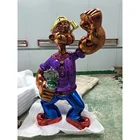 Custom Modern Europe Metal Decorative Art Stainless Steel Popeye Sculpture