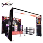 Portable aluminum modular trade show booth with custom design