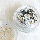 Bulk iridescent cosmetic ey makeup paint polyester mylar flakes stars square mickey shaped sequin glitter