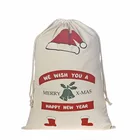 Pack Christmas Bags Santa Stocking Gift Sack Express Delivery Present Bag Red Drawstring Gift Bag Large Size-20"X28