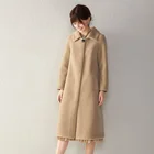 super september quick shipping Sheepskin Shearling Coat,Lamb Skin Double Face Leather Wool Fur Coat For Women