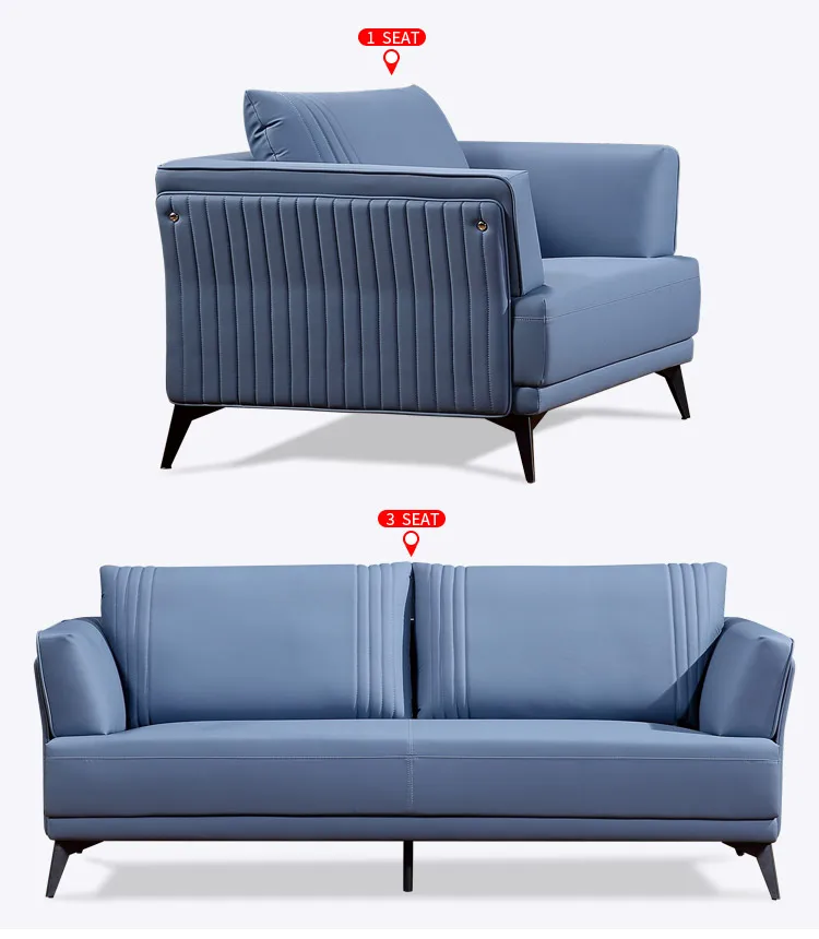 Pengpai Sitting Room Furniture Simple Seat Sets 3 Seater Sofa