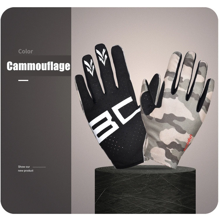 Touch Screen Men Women's Horse Riding Gloves Full Finger Breathable Camouflage Equestrian Sports Hiking Outdoor Tactical Gloves