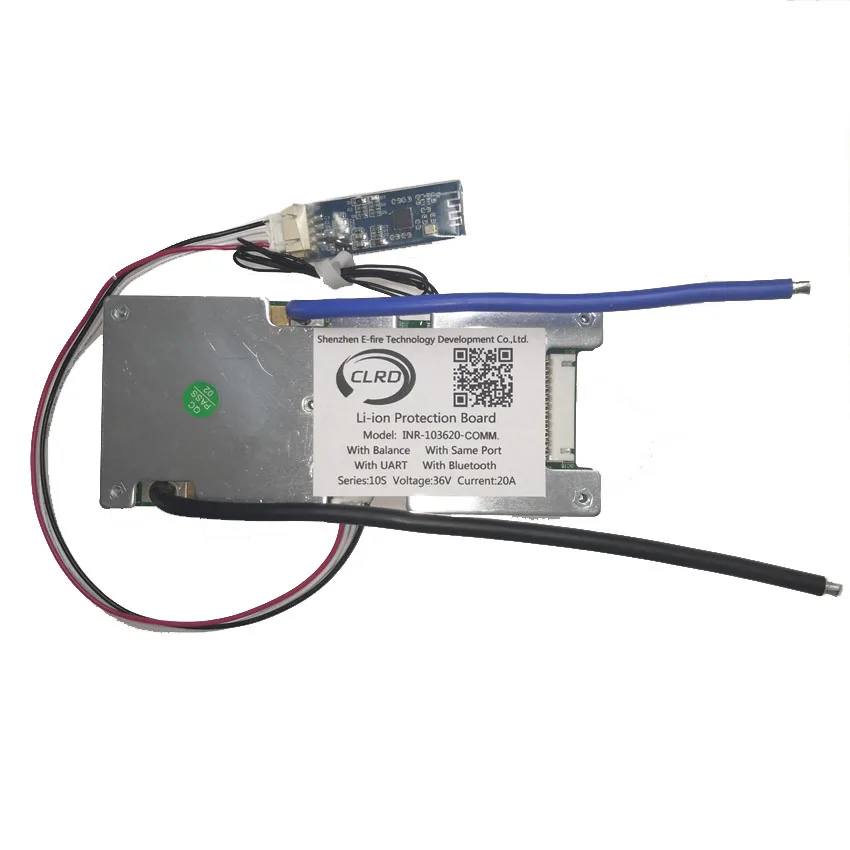 36V 20A~50A discharge current li ion smart bms with Bluetooth and UART serial communication 10S