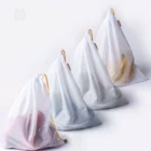 Eco-friendly Reusable produce organic polyester mesh bags for vegetable and fruit