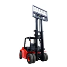 China Forklift China Lift Truck 5Ton Diesel Forklift With Full Free Mast And Sideshift