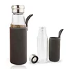 Most Popular Products Heat Resistant 750ml Glass Water Bottle With Neoprene Cover or Tea Strainer Bottle