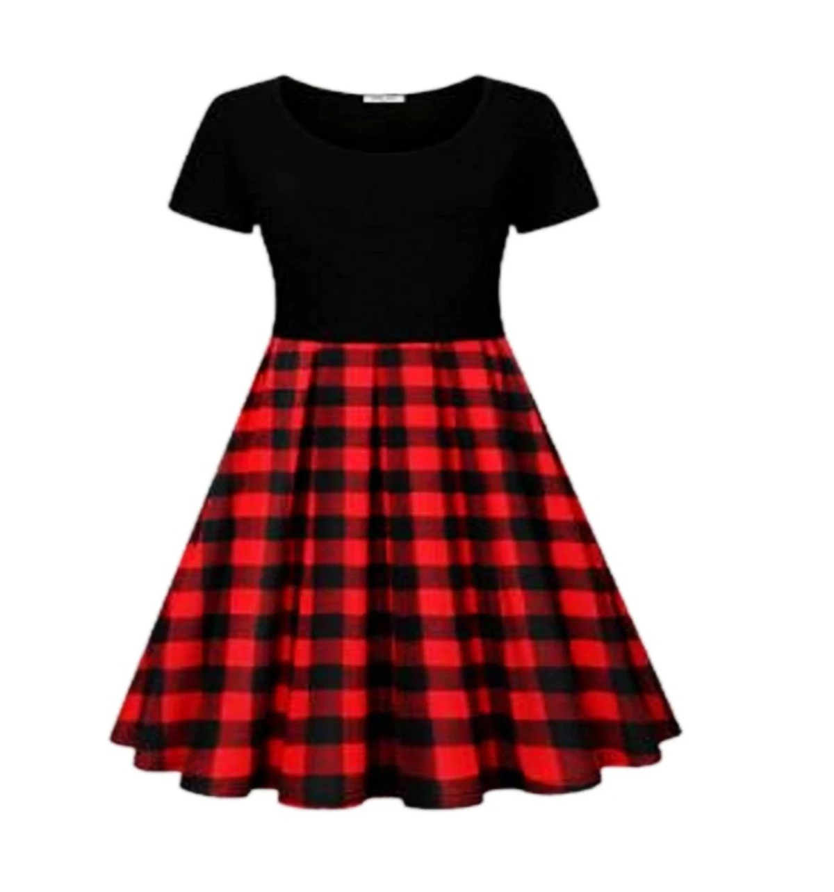 buffalo check dress baby