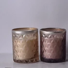 wholesale flower Jasmine scented soy wax gift decorative aroma candle in glass jar