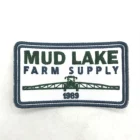 Wholesale custom high quality embroidery sew on patches, farm supply embroidery badges