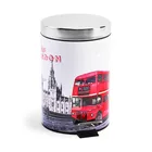 customize printing services london bus garbage container