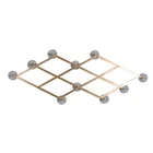 Mayco Antique Decorative Acrylic Peg Wall Mounted Expandable Coat Rack