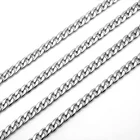 Stainless Steel Material 50cm Necklace DIY Manual Chain Men and Women Metal Accessories For Jewelry Making Wholesale