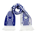 NO MOQ OEM custom logo football soccer fan articles woven knit 100% cashmere scarf