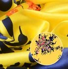 silk jacquard fabric flower pure printed mulberry silk satin fabric