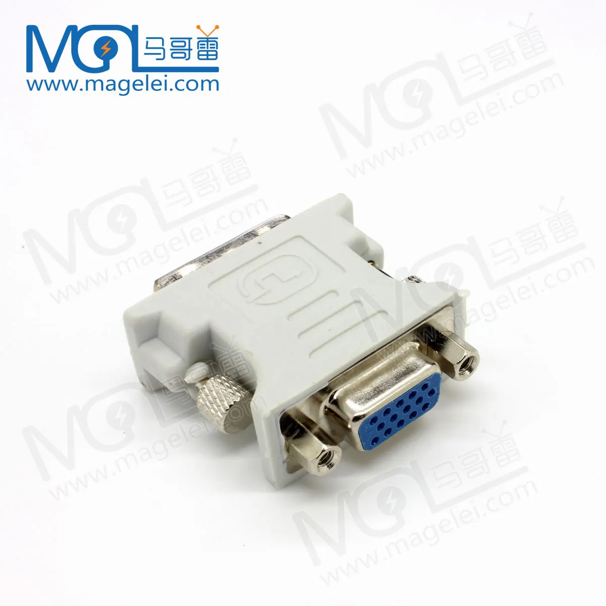 DVI-I 24+5 Male to VGA Female Converter DVI to VGA Adapter VGA Monitors for Video Cards Digital Signals - ANKUX.COM
