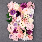 High quality wholesale artificial silk flower wall backdrop panel