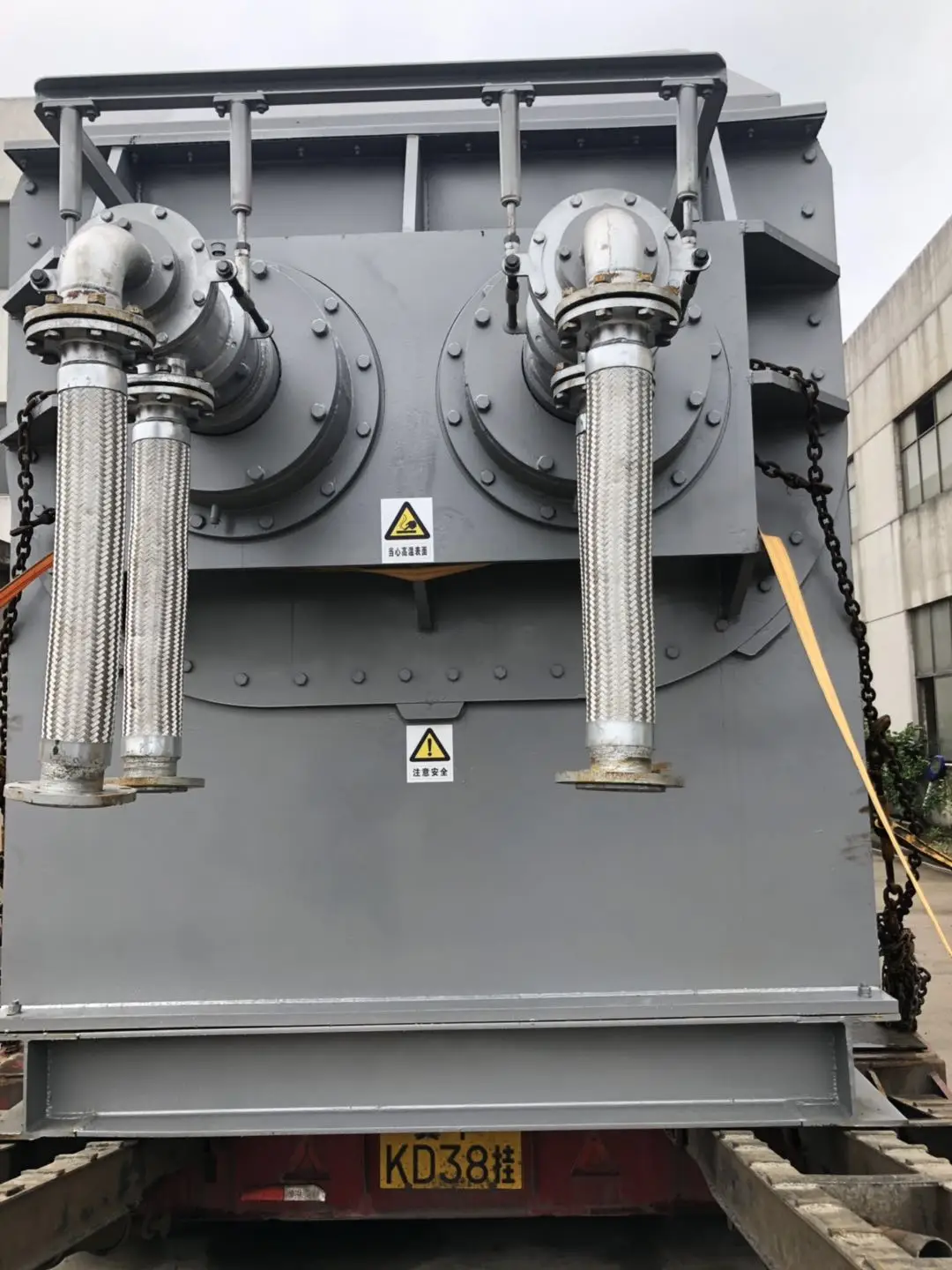 Industrial sludge hollow blade drying machine double shaft drum dryer paddle dehydrator