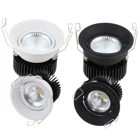 現代ホテル 10 ワット 20 ワット 30 ワット回転可能な調光対応防火スポットライト cob led シーリングスポットライト白