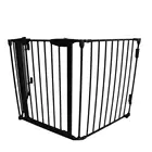 3 panel easy locking metal folding dog fence fireplace fence